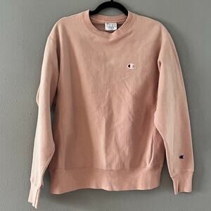 Champion Reverse Weave Pink Crewneck Sweatshirt Women’s Medium Y2K
